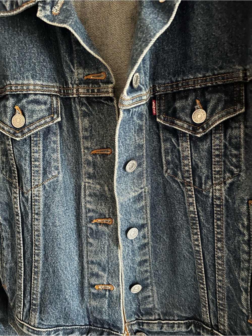 Levi's Denim Jean Jacket Excellent Vintage Condition Unisex Sz L - Picture 2 of 4